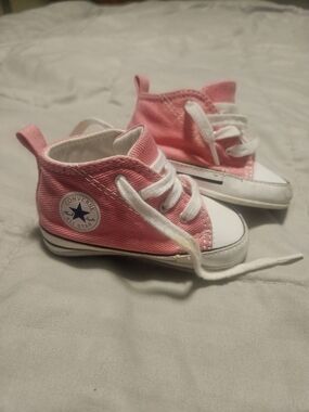 Baby Converse Pink High-Top Canvas Sneakers